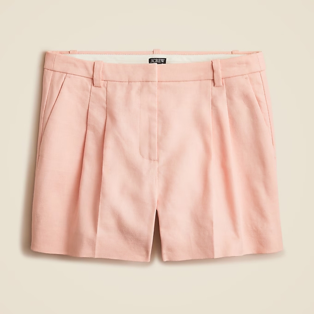 J Crew Lucia short in stretch linen blend Size 6